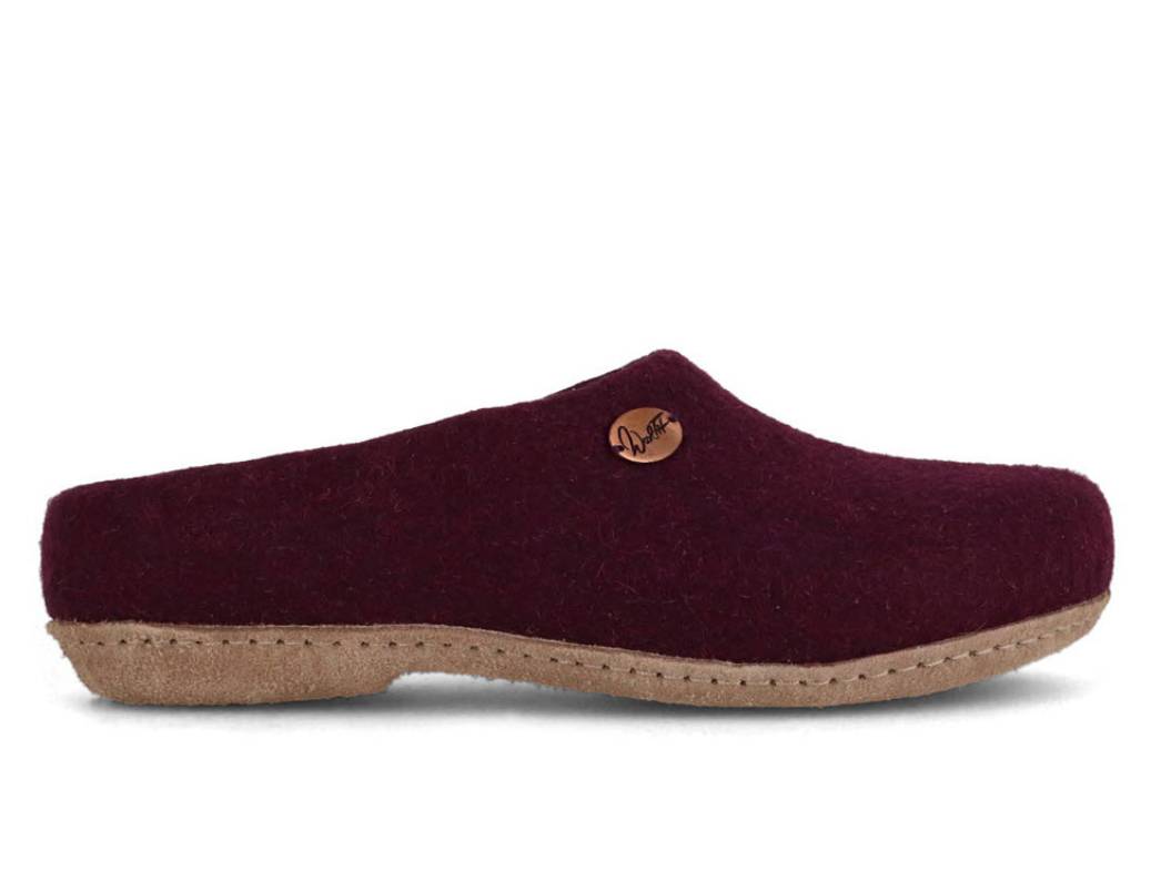 Filzpantoffeln mit Einlagen Classic, lila