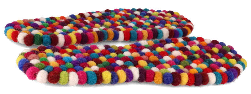 FeelGood bunte Einlegesohlen aus Filzkugeln