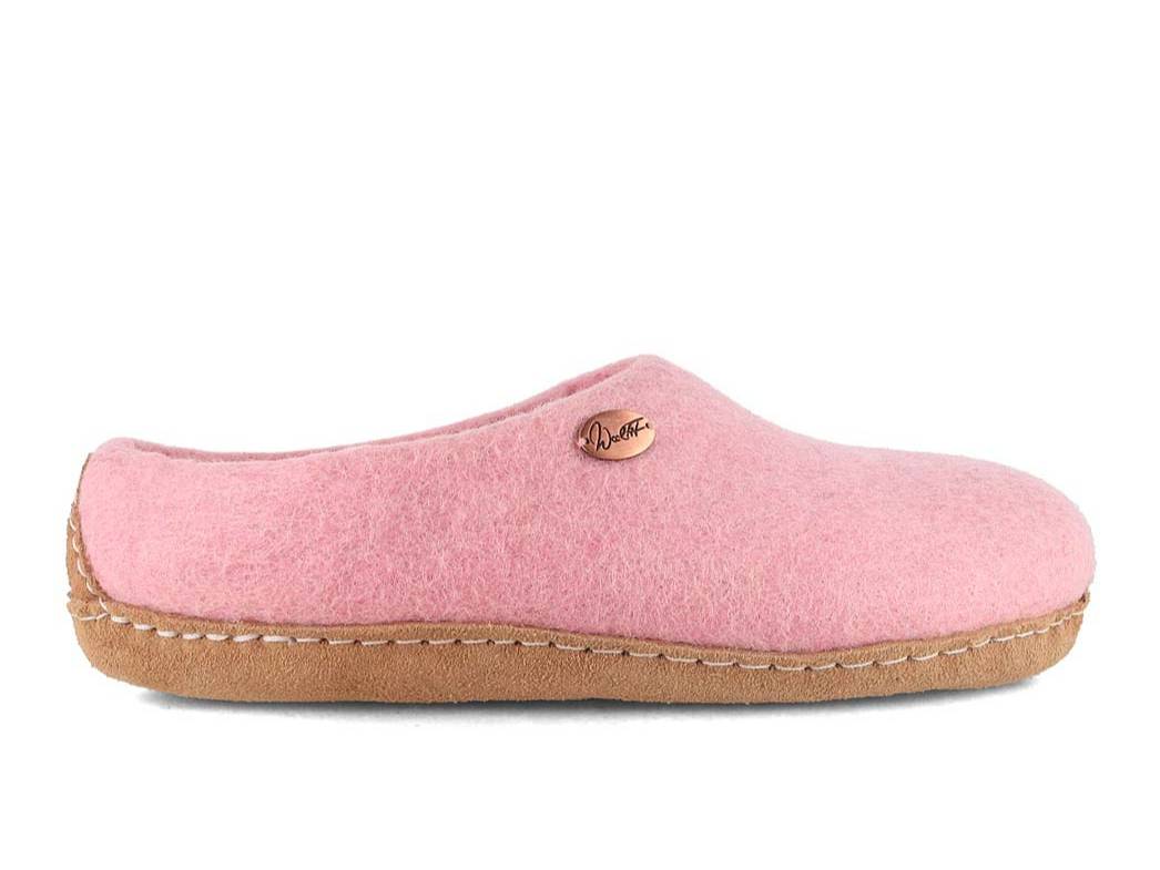 Barfuß-Hausschuh Footprint, rosa