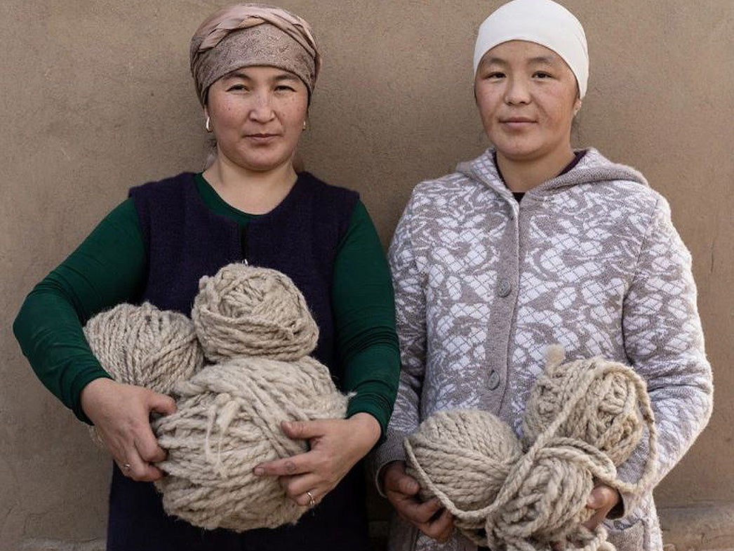 Woolies handgewebte Hausschuhe, bordo