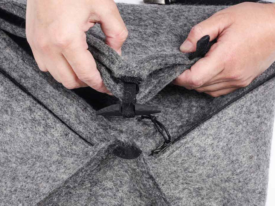 1 origami-filz-rucksack-graphit #farbe_graphit