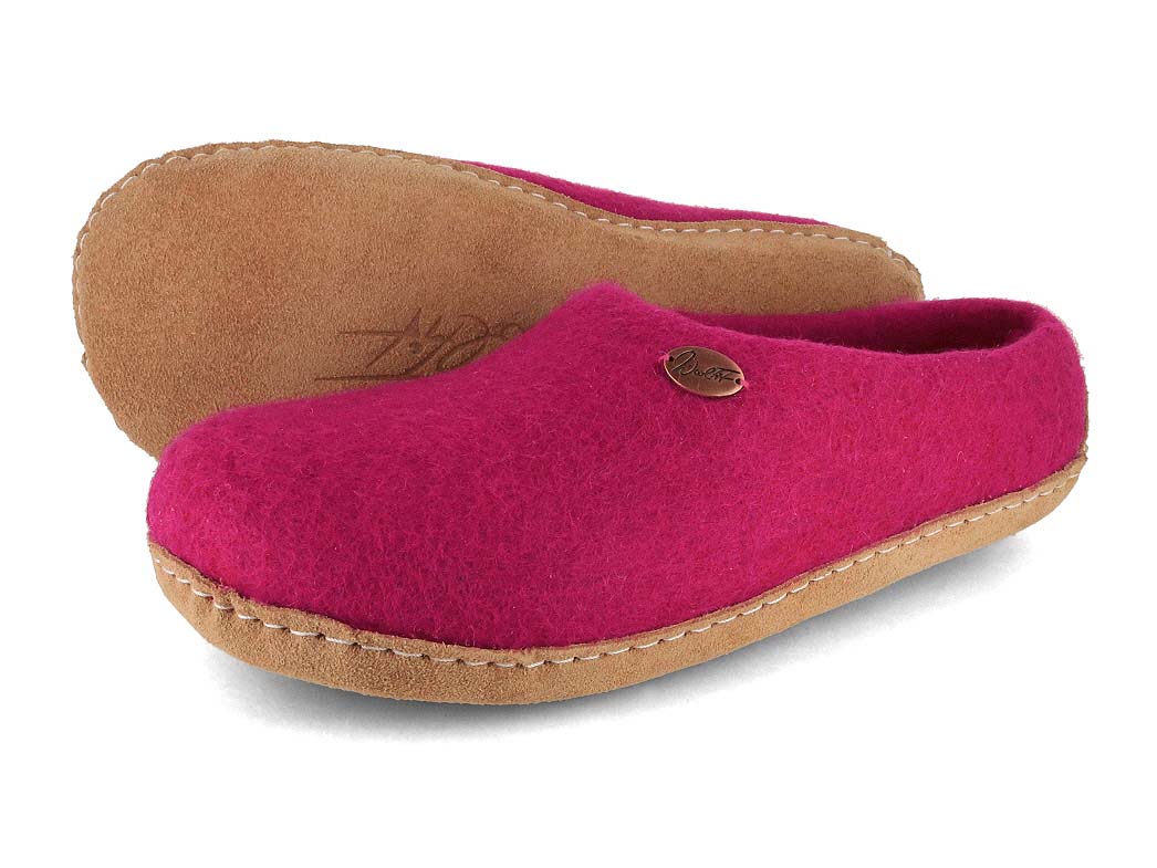 Barfuß-Hausschuh Footprint, pink