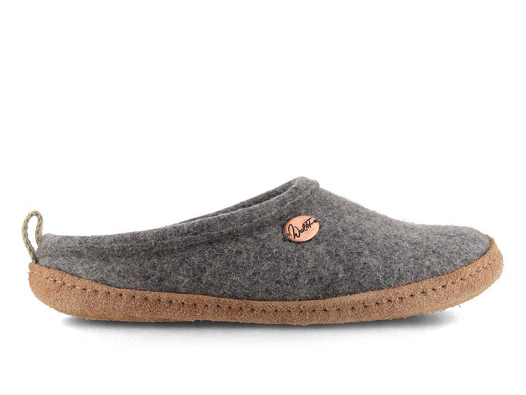 Tundra nachhaltige Filzpantoffeln, hellgrau