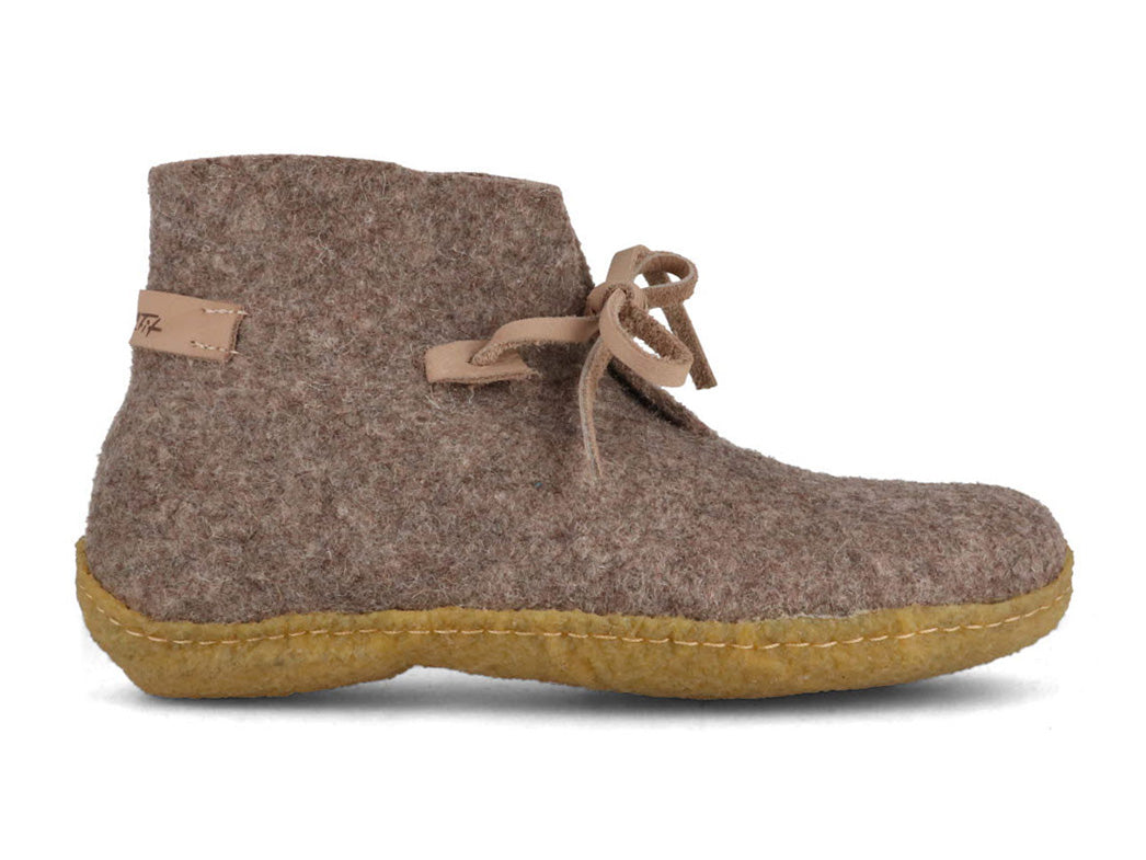 WoolFit H ttenschuhe mit Einlagen Vitus torf