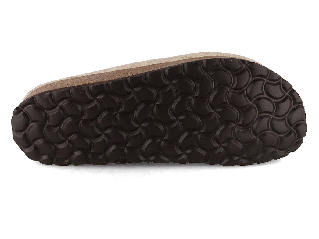 Tuffeln Komfort vegane Filzpantoffeln, beige