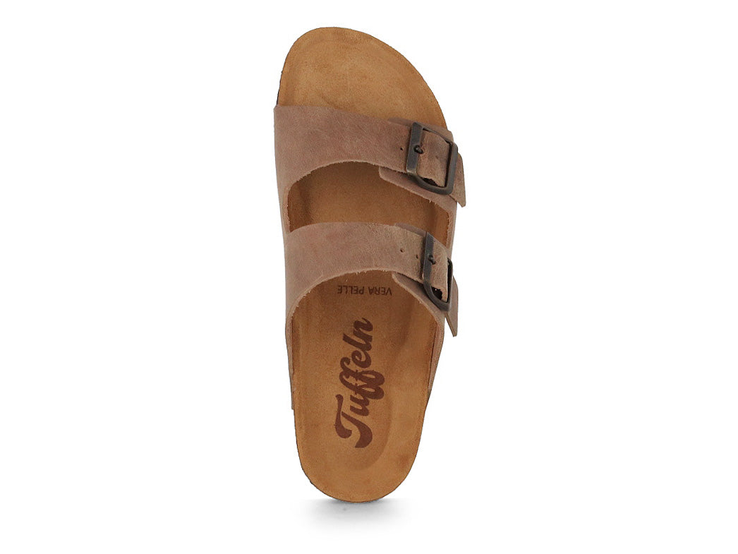 Tuffeln Föhr Ledersandale, beige