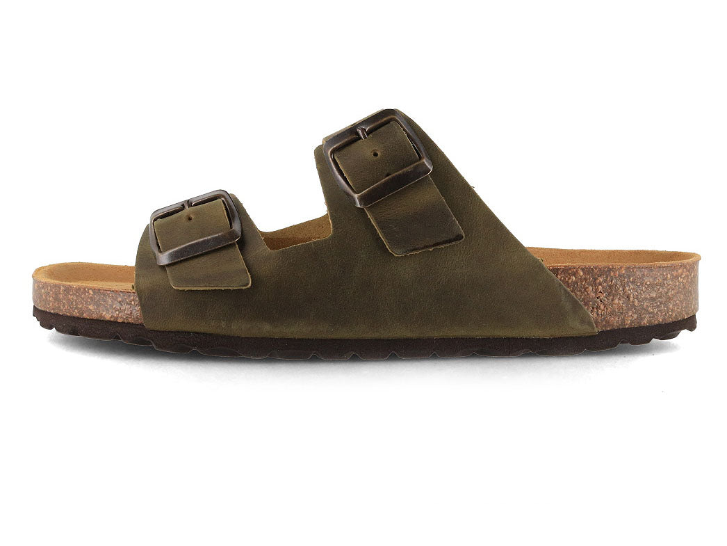 Tuffeln Föhr Ledersandale, kiwi