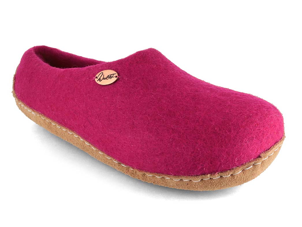 Barfuß-Hausschuh Footprint, pink
