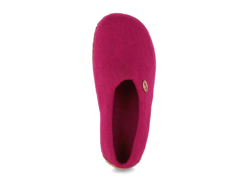 Barfuß-Hausschuh Footprint, pink