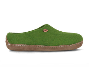 Barfuß-Hausschuh Footprint, grün