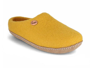 Barfuß-Hausschuh Footprint, gelb