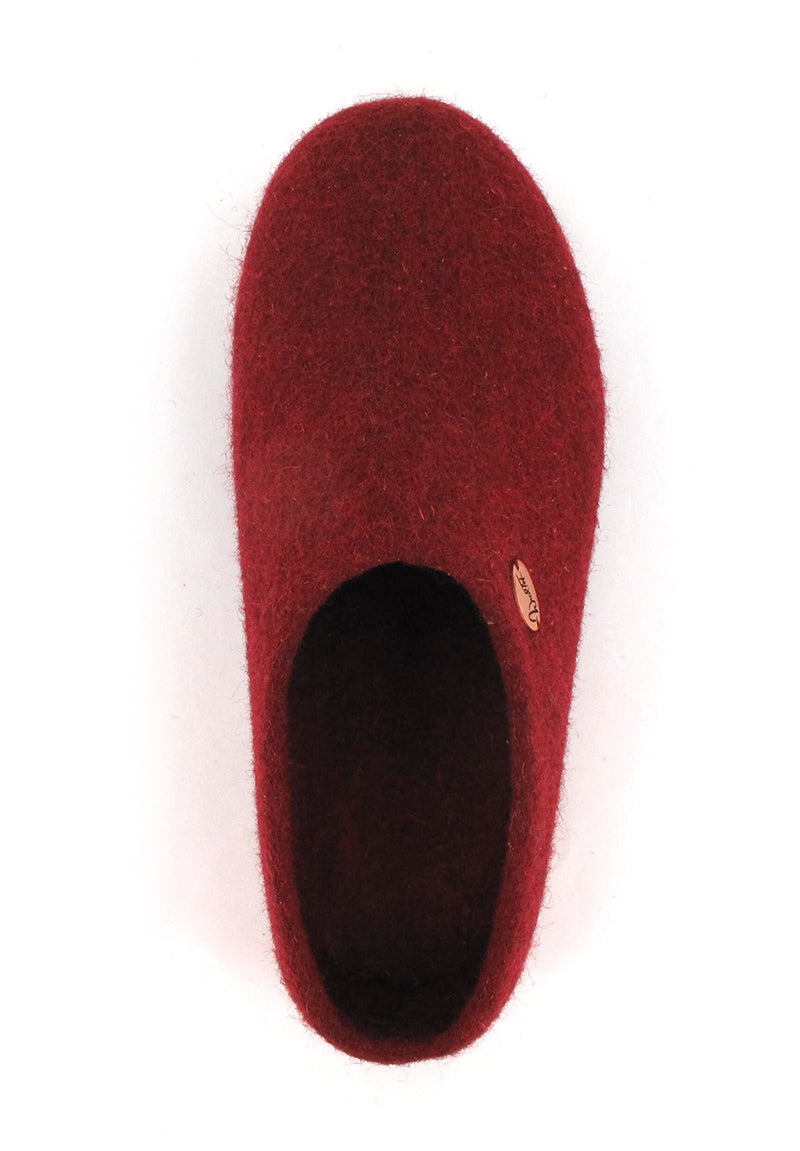 5 classic-schmal-handgefilzte-pantoffeln-mit-einlegesohle-dunkelrot #farbe_dunkelrot