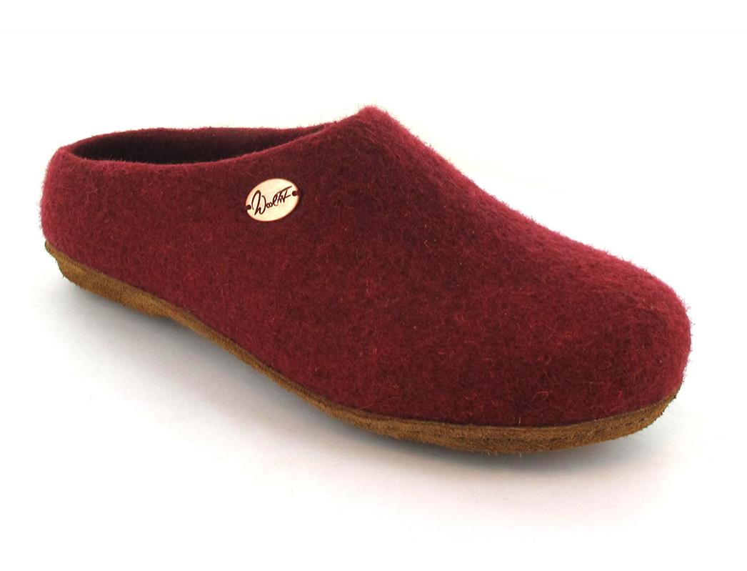 classic-schmal-handgefilzte-pantoffeln-mit-einlegesohle-dunkelrot #farbe_dunkelrot