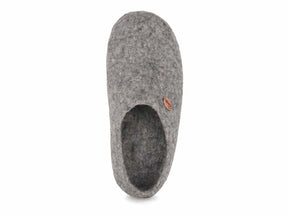 Barfuß-Hausschuh Footprint, steingrau